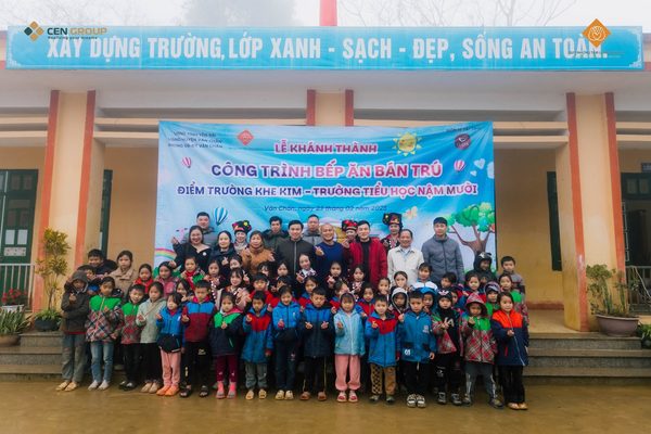 Xây tặng bếp ăn bán trú cho học sinh Khe Kim, Yên Bái 23/02/2025